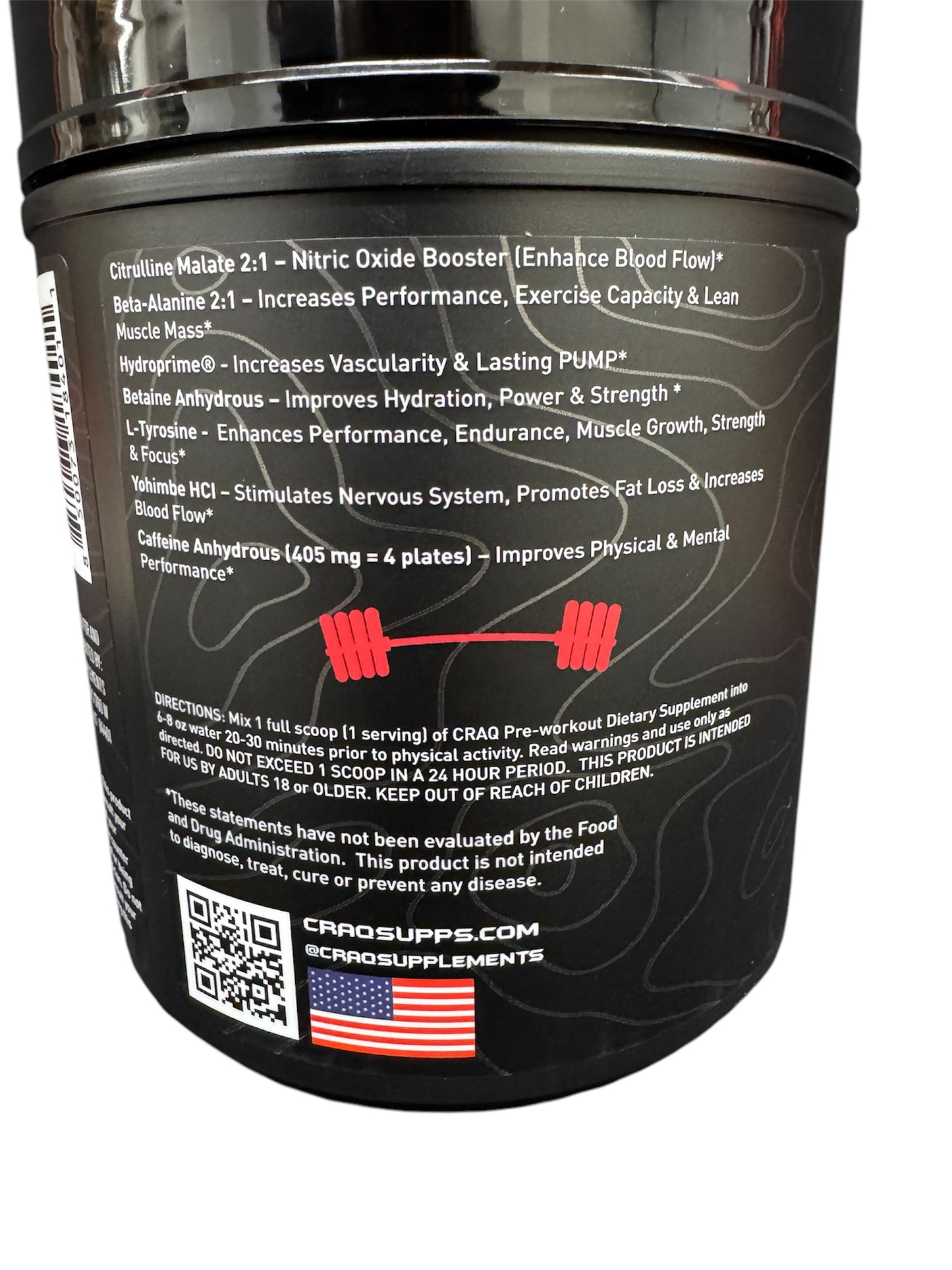 BLOWOUT SALE!!!  CRAQ HIGH Pre-Workout Supplement & CRAQ BCAA+ Hydration Supplement STACK