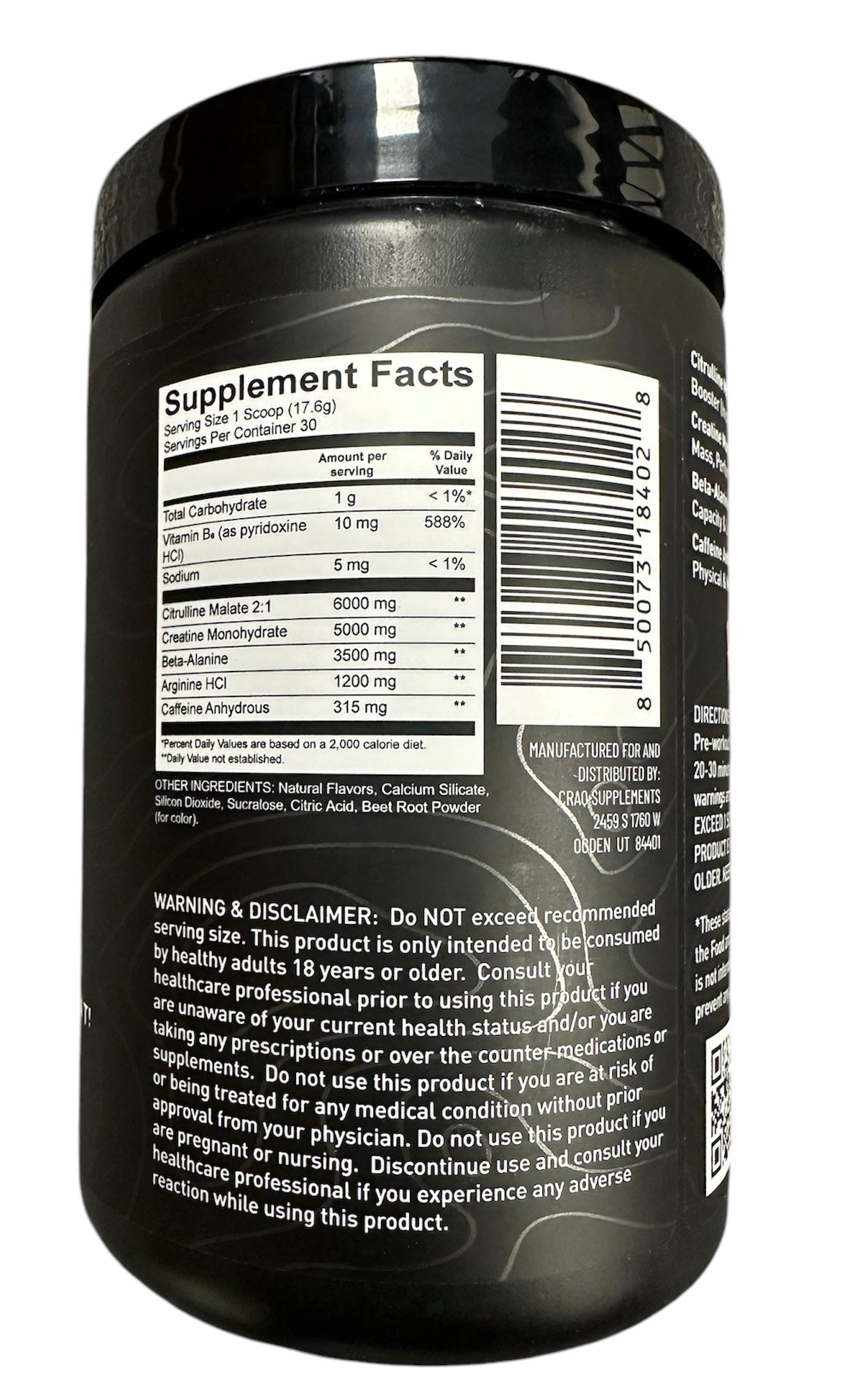 SALE - CRAQ Original Pre-Workout Supplement